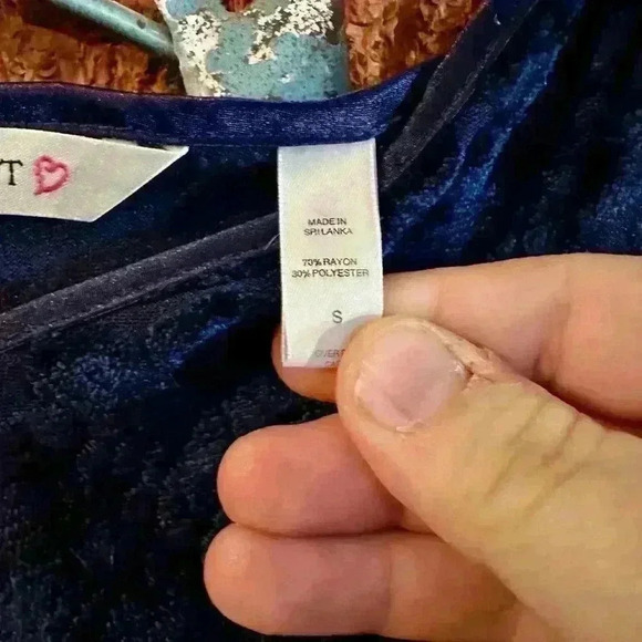 Vintage VICTORIAS SECRET soft navy blue teddy sz small - Picture 7 of 8